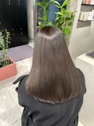 セミロング カラー BASSA鷺ノ宮 🔥⚡️OTUKAのヘアスタイル