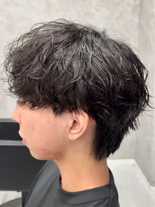 パーマ メンズ 💫メンズパーマ特化 美容師💫 真裟斗のヘアスタイル