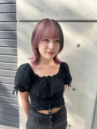 ミディアム カラー 名古屋カラー ひかりのヘアスタイル