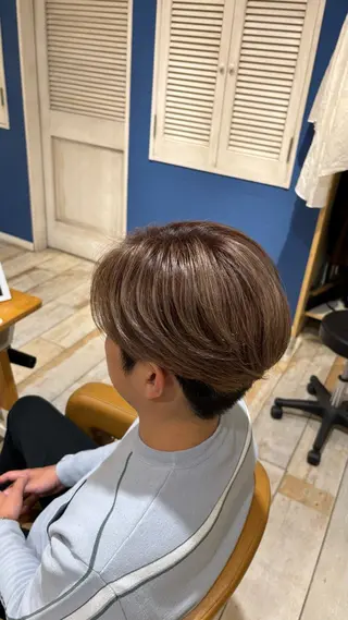 ショート カラー メンズ EARTH三鷹 KOKOROのヘアスタイル
