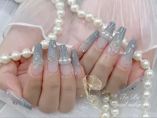 ロング Nail Salon To Be珈月のネイルデザイン