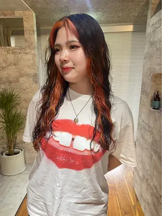 ロング カラー パーマ mai / linoah˚✧のヘアスタイル
