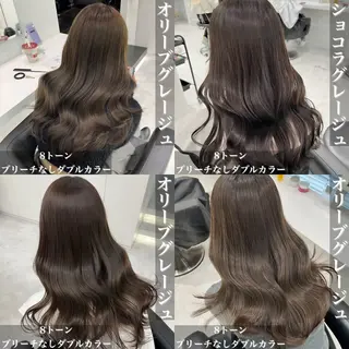 ロング グレー/ベージュ /髪質改善 れいとのヘアスタイル