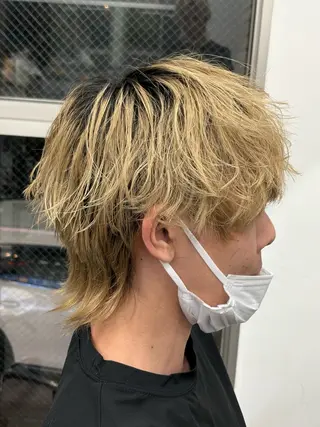 ミディアム カラー パーマ メンズ 🔥最強メンズ特化/ パーマの達人🔥風見のヘアスタイル