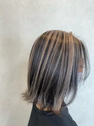 ミディアム カラー TELAHAIR森川 憂一のヘアスタイル