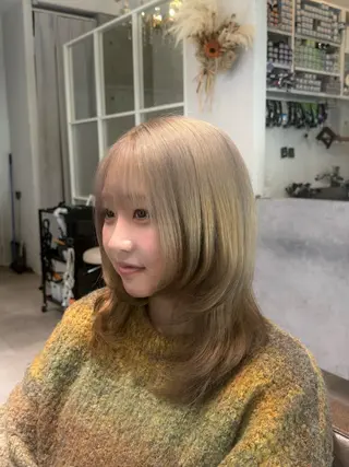 ミディアム 木村 心海☆明石のヘアスタイル