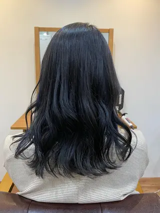 セミロング カラー 髪質改善&縮毛矯正 カット/soyaのヘアスタイル
