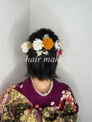 ショート ヘアアレンジ ブリーチカラー特化 U-topia小島のヘアスタイル