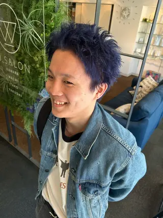 カラー メンズ yunosuke/艶 カラーw-salonのヘアスタイル
