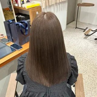 セミロング カラー なな / 堀江 / ラベンダーカラーのヘアスタイル