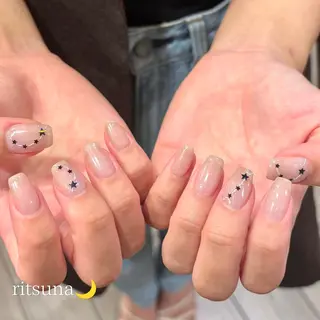 ネイル ritsuna🌙 nail 堺筋本町のネイルデザイン