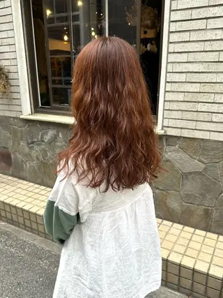 ロング カラー パーマ カットモデル募集中 ／HARUKA🎀のヘアスタイル