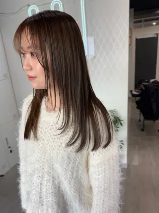 セミロング ハイライト/髪質改善 ans/黒木 和大のヘアスタイル