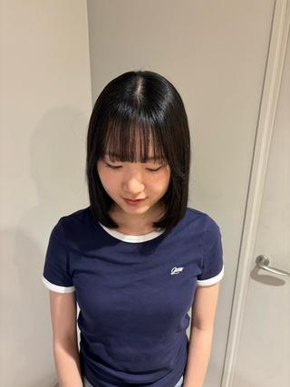 ミディアム 藤田 小波のヘアスタイル