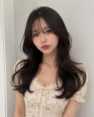 セミロング 透明感color /ririkaのヘアスタイル
