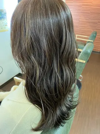 ロング カラー 💜推しインナー カラー/菊池柊真💜のヘアスタイル