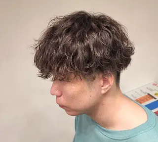 ショート パーマ メンズ カラー 【イケメン風パーマ】 SHOFYのヘアスタイル