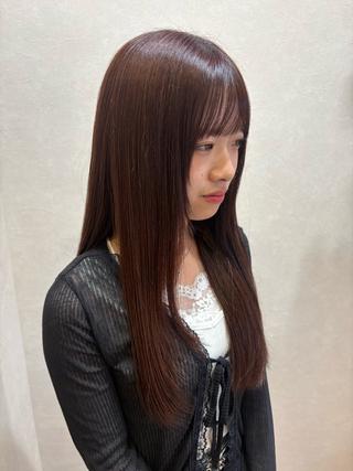 ロング カラー り このヘアスタイル