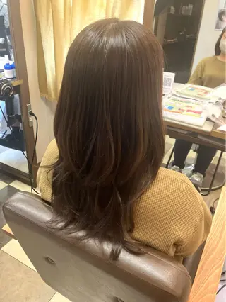 ロング 阿部 雲母のヘアスタイル
