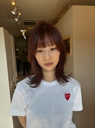 ミディアム rame出雲朝倉店 田村陸のヘアスタイル