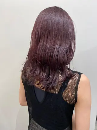 セミロング カラー 韓国好き🇰🇷 美容師MIKUのヘアスタイル