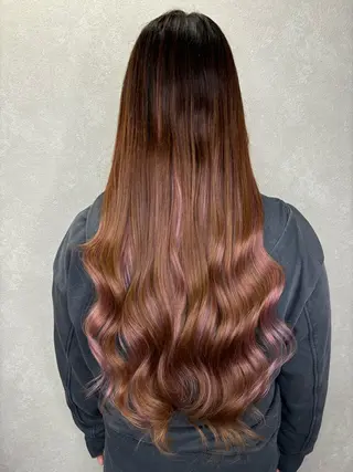 セミロング エクステ*美髪サロン KR2S河内長野店長のヘアスタイル