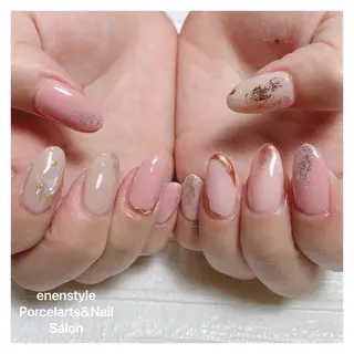 ミディアム ネイル 🐾enen style 🐾のネイルデザイン