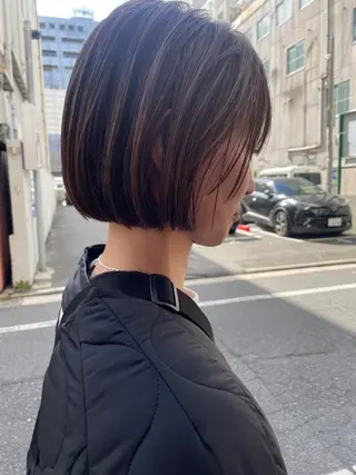 ショート カラー ayane⭐️ボブ・ ショート・パーマのヘアスタイル