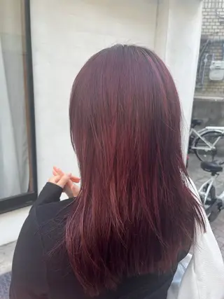 セミロング ヤマモト マミコのヘアスタイル
