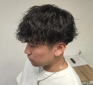 ショート パーマ メンズ 【イケメン風パーマ】 SHOFYのヘアスタイル