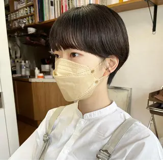 ショート カラー Hareru 豊田 修廣のヘアスタイル