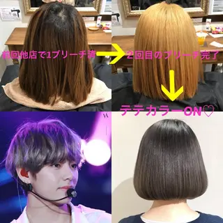 ショート カラー ヘアアレンジ 柔らか垢抜けｶﾗｰと ｶｯﾄ🫧ASUKAのヘアスタイル