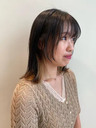 セミロング カラー 斎藤 嘉奈の眉毛・アイブロウイメージ