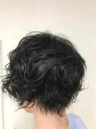 ショート パーマ 横田  尚登のヘアスタイル
