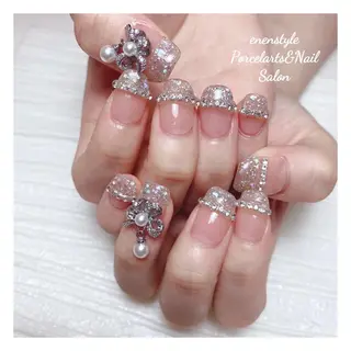 ミディアム ネイル 🐾enen style 🐾のネイルデザイン