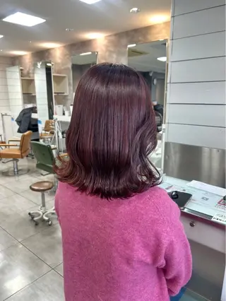 ミディアム カラー 本尾 空大のヘアスタイル