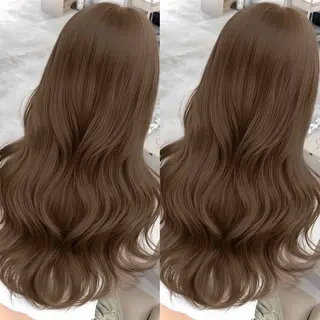 セミロング 簡単ワンカールレイ ヤーカット清水隆央のヘアスタイル