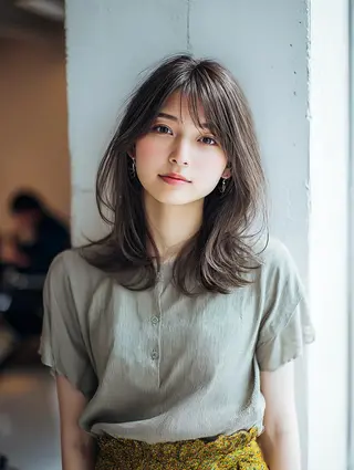 セミロング 艶髪診断で絶対綺麗✨ お悩み解決✨京谷宥✨のヘアスタイル