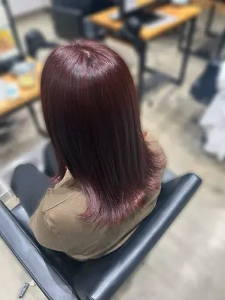 ミディアム カラー くろだ かなのヘアスタイル
