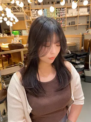 ロング unopulir 景山　凌のヘアスタイル