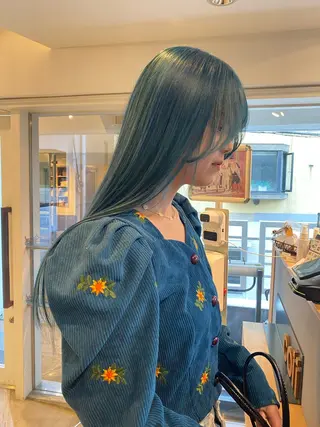 ロング カラー ブリーチなしベージュ カラー✨Takeのヘアスタイル