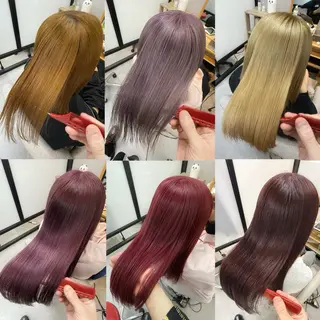 ロング カラー パーマ 髪質改善縮毛矯正 KAZUKIのヘアスタイル