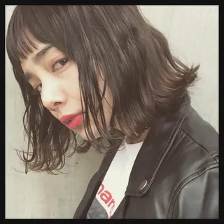 ミディアム カラー パーマ ヘアアレンジ メンズ キッズ ネイル マツエク・マツパ アイブロウ 🎃髪質改善🉐割✨ 🤎“ever”🤎のヘアスタイル