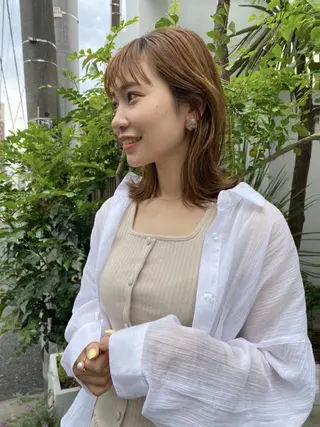 ミディアム 家坂 佑のヘアスタイル