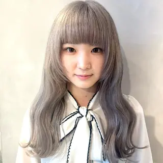 ロング カラー デザインカラー/パー マ🦖外岡咲希🦖のヘアスタイル