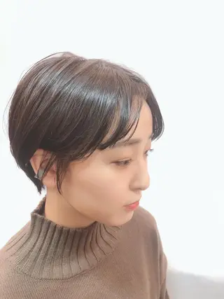 ショート ボブ/縮毛/レイヤー モトナリのヘアスタイル