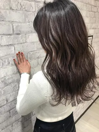 ロング カラー Oopsレイヤー 加藤澄都のヘアスタイル