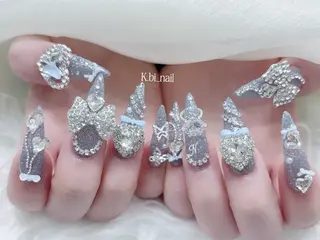 ネイル K.bi_nail ネイル長さ出し専門店のネイルデザイン