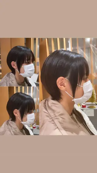 ショート ARMONY秋山輝也 コテ巻き風パーマ特化のヘアスタイル