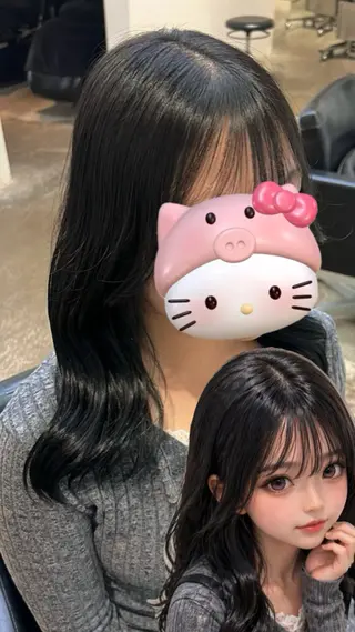 ロング カラー ︎✦︎any /yuri︎︎✦︎のヘアスタイル